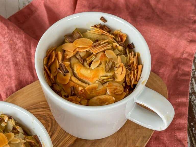 Airfryer Rezept Tassen-Schnecken Rhabarber-Marzipan