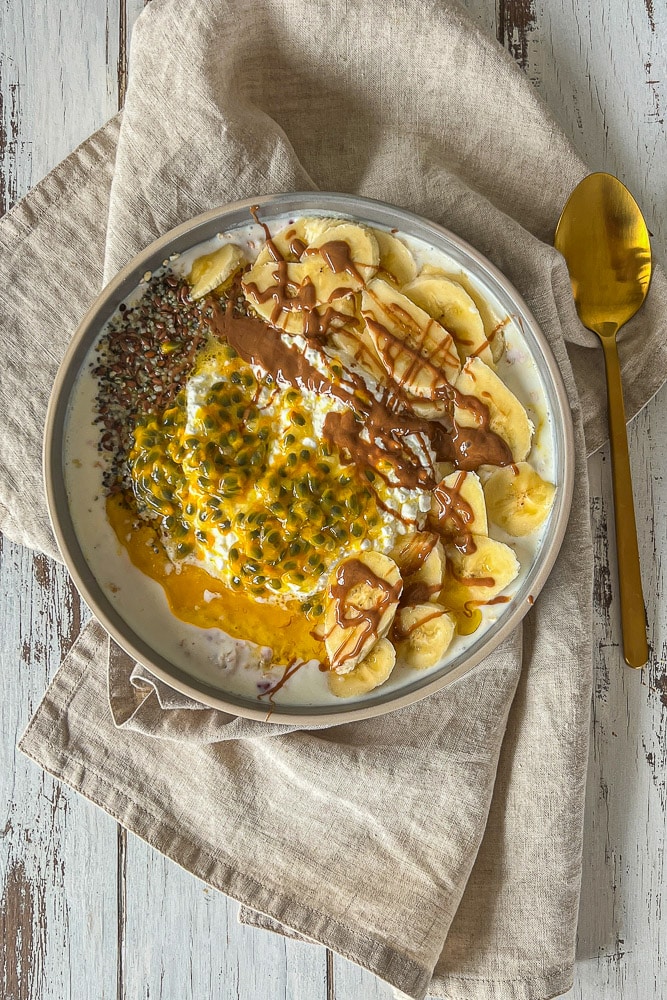 Frühstücks-Bowl Grundrezept mit allen wichtigen Nährstoffen 2 FrühstücksBowl variables Grundrezept
