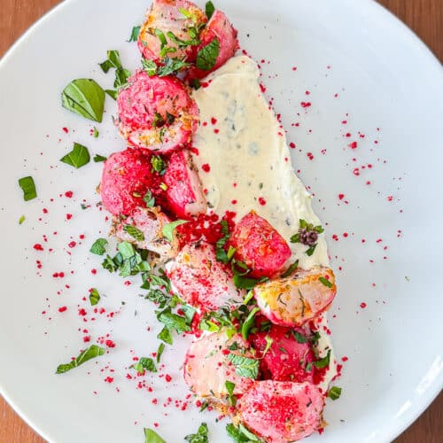 gebackene-radieschen-einfach-raffiniert-6 Gebackene Radieschen einfaches Rezept, Hingucker, raffiniert