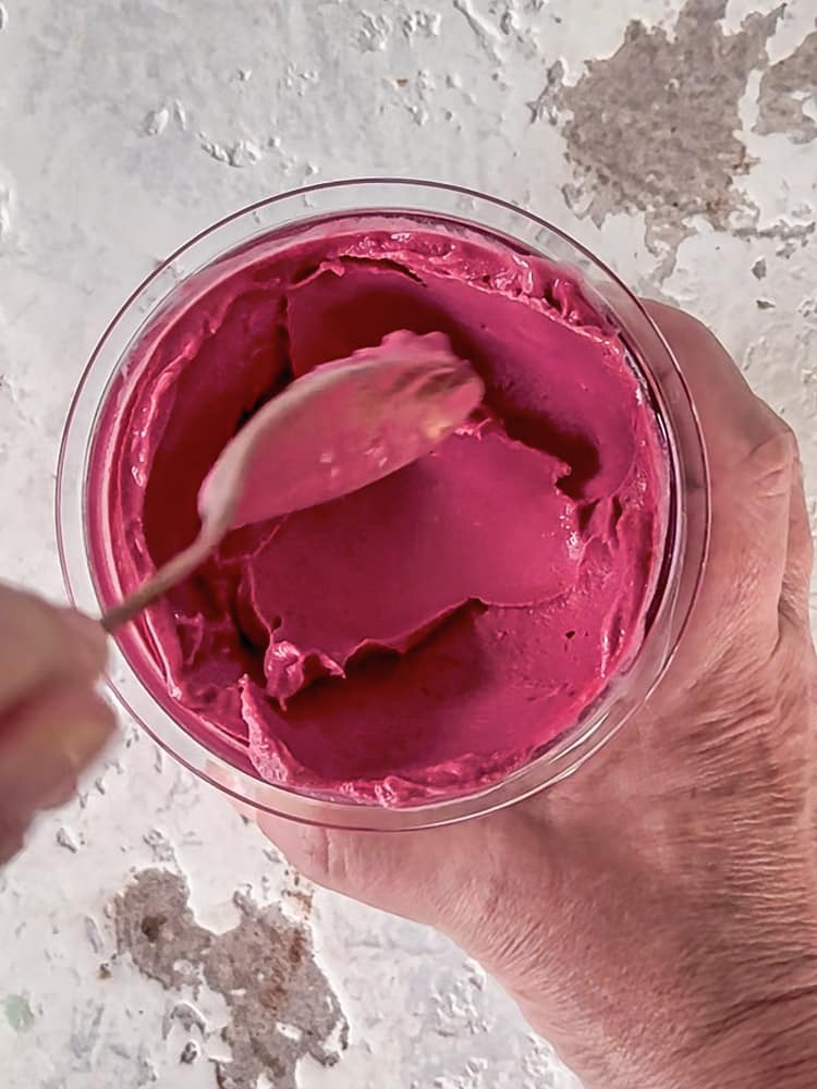 Cremiges veganes Kirsch-Kokos-Eis nur 3 Zutaten - Ninja Creami 15 cremiges veganes Kirsch-Kokos-Eis Ninja Creami