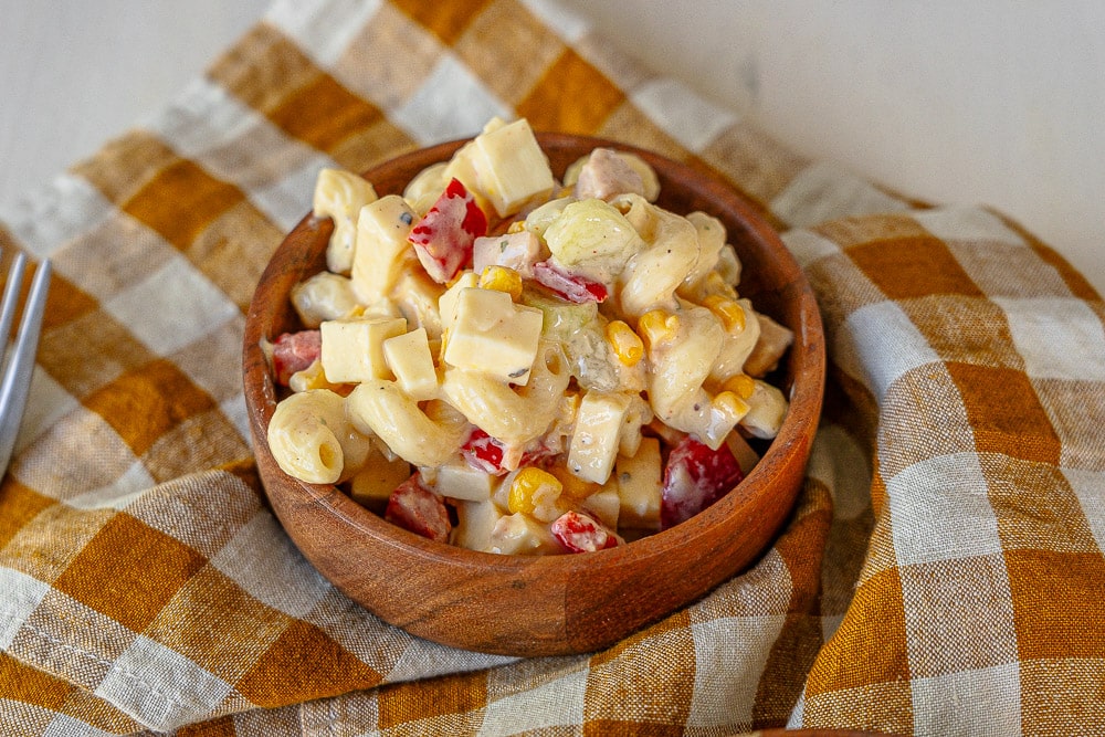 Leichter Nudelsalat mit Joghurt-Dressing 4 leichter Nudelsalat Joghurt-Dressing einfaches Rezept