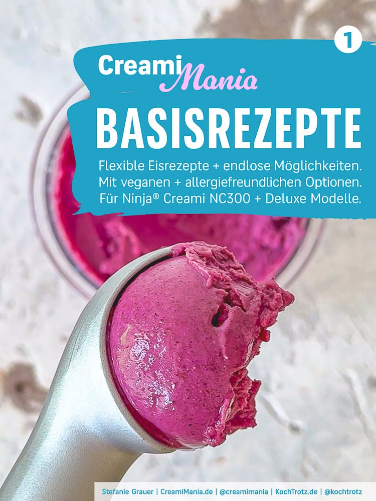 CreamiMania - die besten Eisrezepte für die Ninja® Creami Eismaschinen und mehr 1 CreamiMania Basisrezepte Band 1 E-Book Rezepte für Ninja Creami Eismaschinen