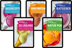 Gebackene Zwetschge - Zwetschgen-Eis aus der Ninja Creami 2 CreamiMania Rezeptbücher für die Ninja® Creami Eismaschine