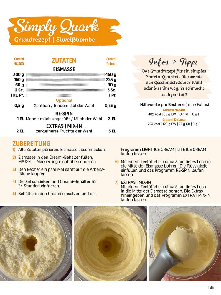 CreamiMania - die besten Eisrezepte für die Ninja® Creami Eismaschinen und mehr 12 CreamiMania High Protein Band 3 E-Book Rezepte für Ninja Creami Eismaschinen