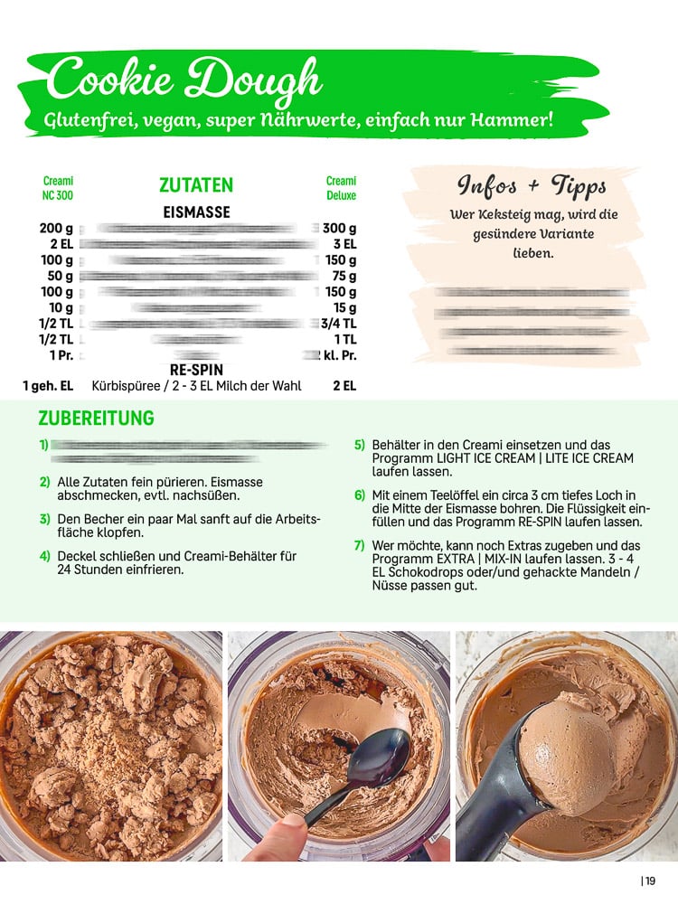 CreamiMania - die besten Eisrezepte für die Ninja® Creami Eismaschinen und mehr 15 CreamiMania Natur Pur Band 4 E-Book Rezepte für Ninja Creami Eismaschinen