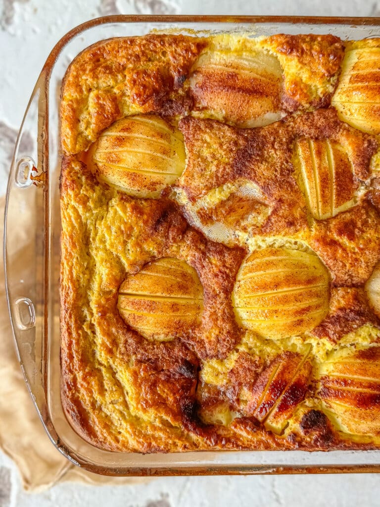 High Protein Quark-Auflauf mit Äpfeln und Birnen - einfaches Flexi-Rezept