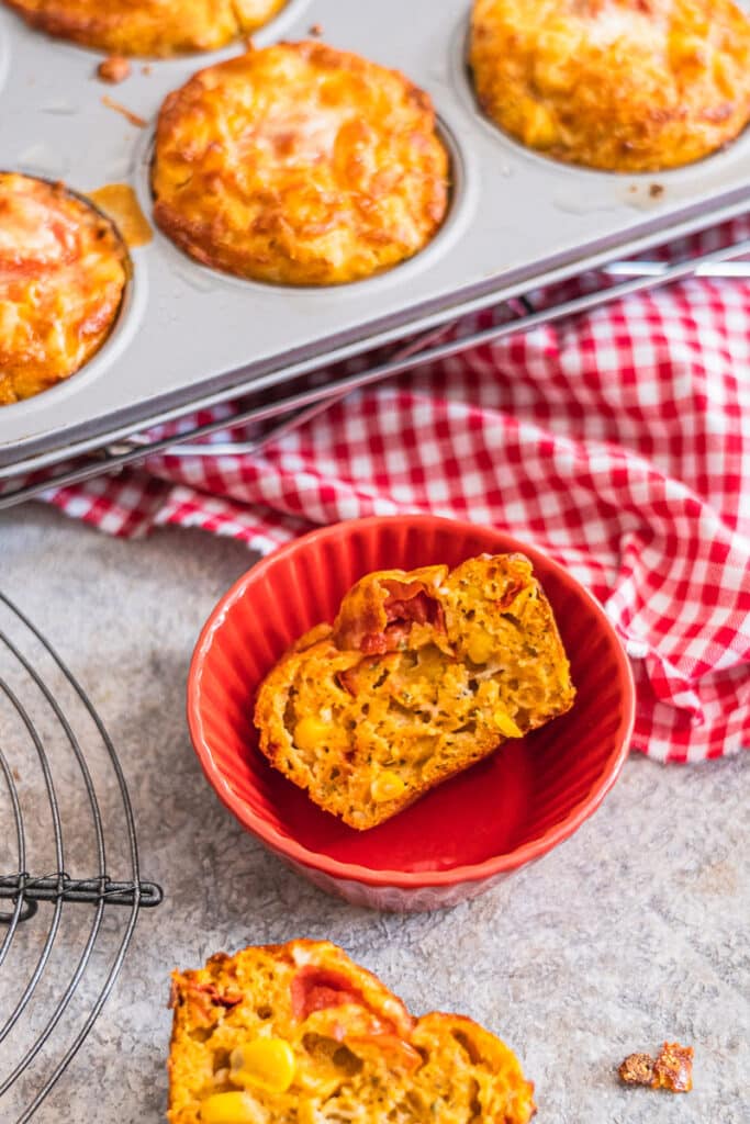 Schnelle Pizzamuffins mit Hafermehl – ohne Hefe! 3 Pizza-Hafer-Muffins glutenfrei Rezept