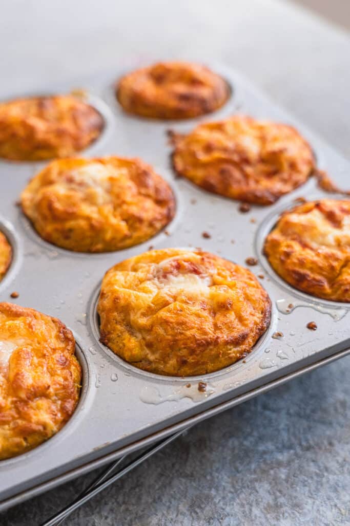 Schnelle Pizzamuffins mit Hafermehl – ohne Hefe! 1 Pizza-Hafer-Muffins glutenfrei Rezept