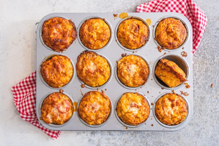 Pizzamuffin mit Hafermehl
