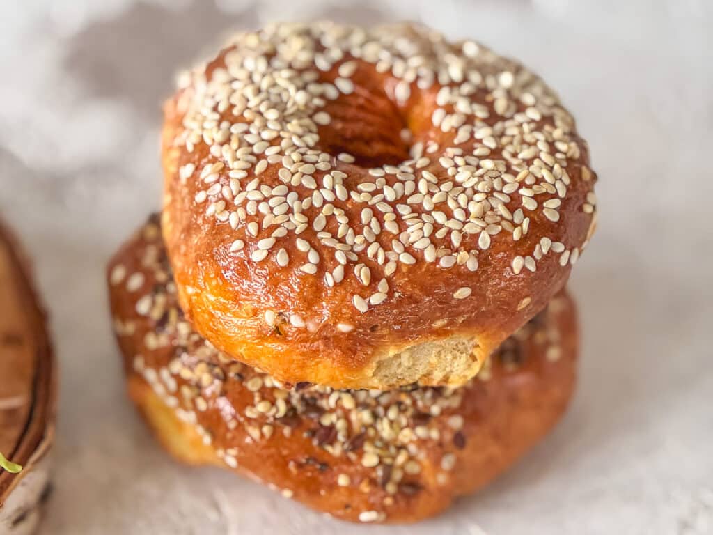 Protein-Hafer-Bagels ohne Hefe - einfaches und schnelles Rezept, auch glutenfrei