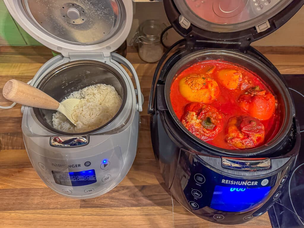 Gefüllte Paprika aus dem Reiskocher – Das beste Rezept ohne Backofen 5 Rezept gefüllte Paprika aus dem Reiskocher