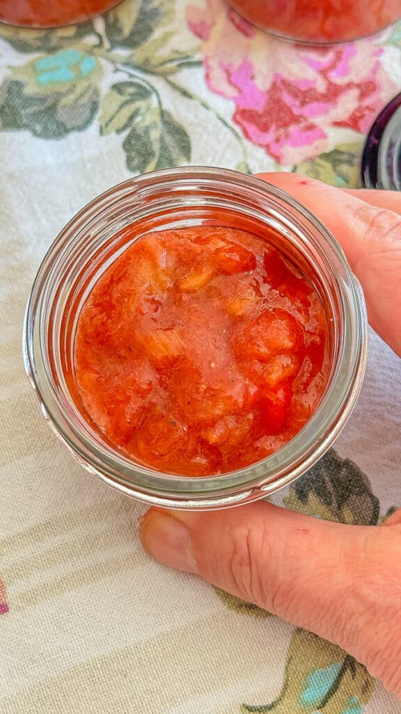 Erdbeer-Rhabarber-Marmelade – Flohmelade – Grundrezept 11 Flohmelade - Rezept Erdbeer-Rhabarber-Marmelade ohne Gelierzucker