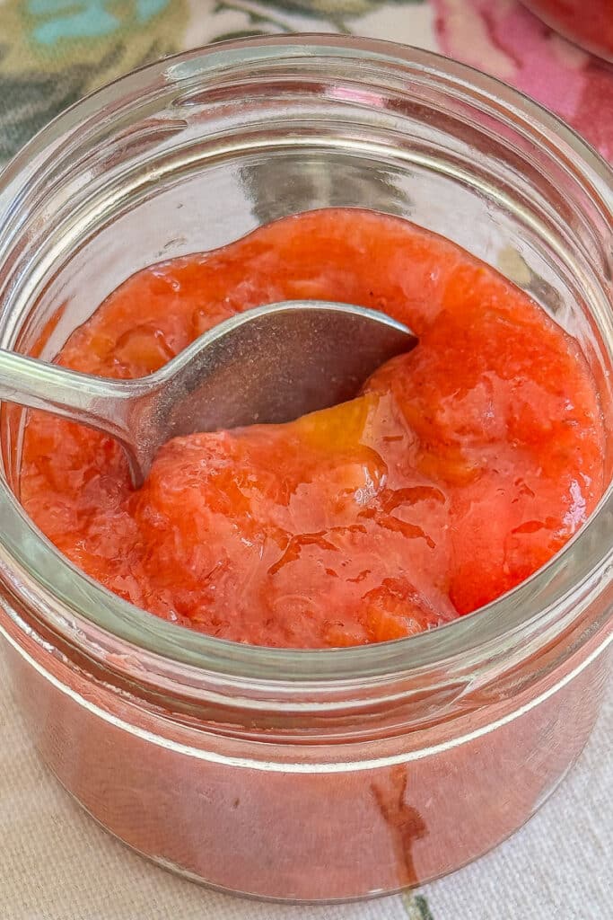 Erdbeer-Rhabarber-Marmelade – Flohmelade – Grundrezept 18 Flohmelade - Rezept Erdbeer-Rhabarber-Marmelade ohne Gelierzucker