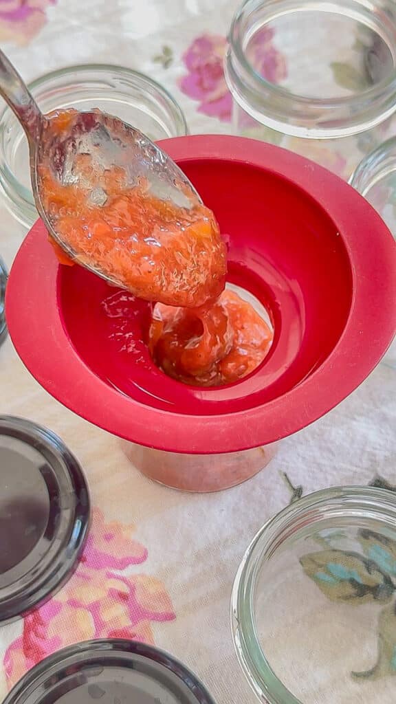 Erdbeer-Rhabarber-Marmelade – Flohmelade – Grundrezept 10 Flohmelade - Rezept Erdbeer-Rhabarber-Marmelade ohne Gelierzucker