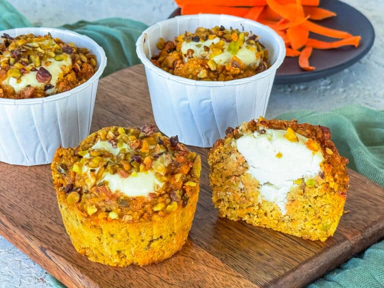 Karotten-Pistazien-Muffins ohne Mehl, schnell, einfach und gesund