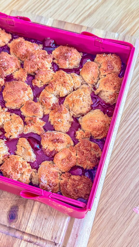 🍒 Kirsch-Streuselkuchen – mit Quarkstreuseln & Keksteig 5 Flexi-Rezept Kirsch-Streuselkuchen mit Keksteig - Quarkstreusel ohne Butter