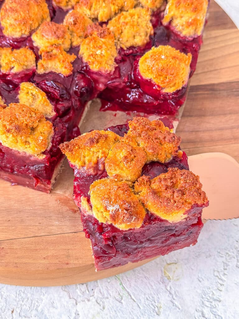 🍒 Kirsch-Streuselkuchen – mit Quarkstreuseln & Keksteig 6 Flexi-Rezept Kirsch-Streuselkuchen mit Keksteig - Quarkstreusel ohne Butter