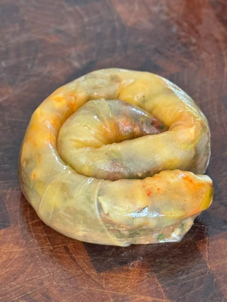 Knusprige Cheeseburger-Schnecken mit Reispapier – glutenfrei 12 Cheeseburger-Schnecken mit Reispapier - glutenfrei