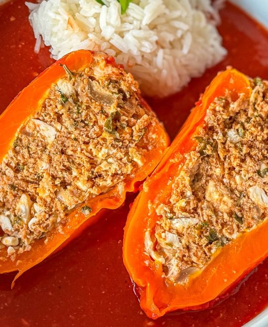 Rezept gefüllte Paprika aus dem Reiskocher
