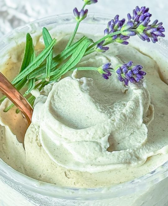 Lavendeleis Rezept Ninja Creami oder Eismaschine
